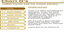 Tablet Screenshot of cherioscoffee.com